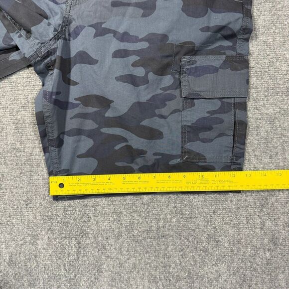 Lee Cargo Shorts Mens 38 Camo Blue Active Stretch Motion Flex - Picture 7 of 10